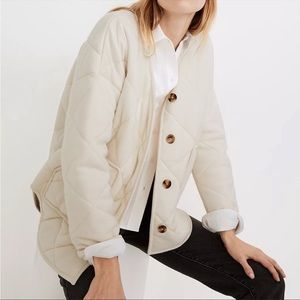 Madewell Quilted Sweater Jacket